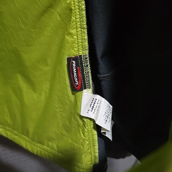 LLBean Primaloft Windbreaker Running Jacket XL Zip Insulated Quilted Sport Green - Picture 12 of 14